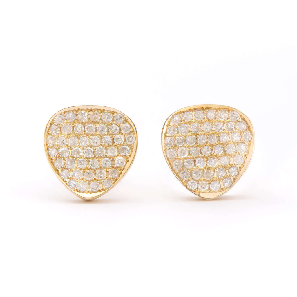 0.67 CTW Certified Diamonds 14K Yellow Gold Designer Earring